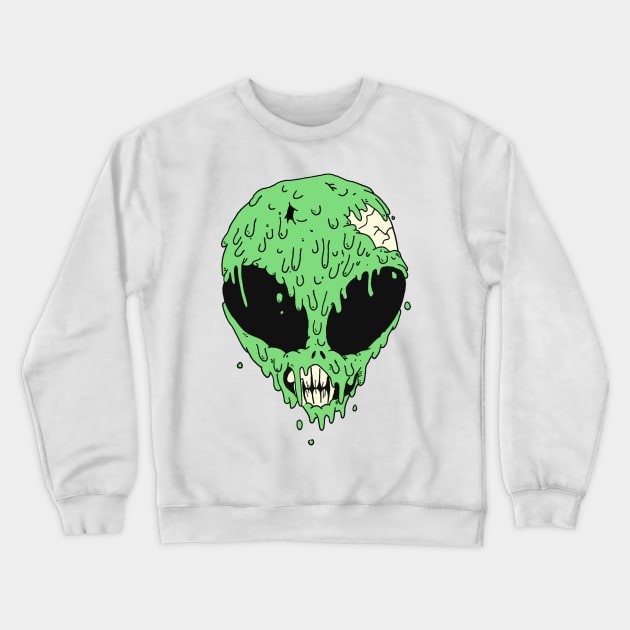 Melted Extra Terrestrial Crewneck Sweatshirt by ControllerGeek